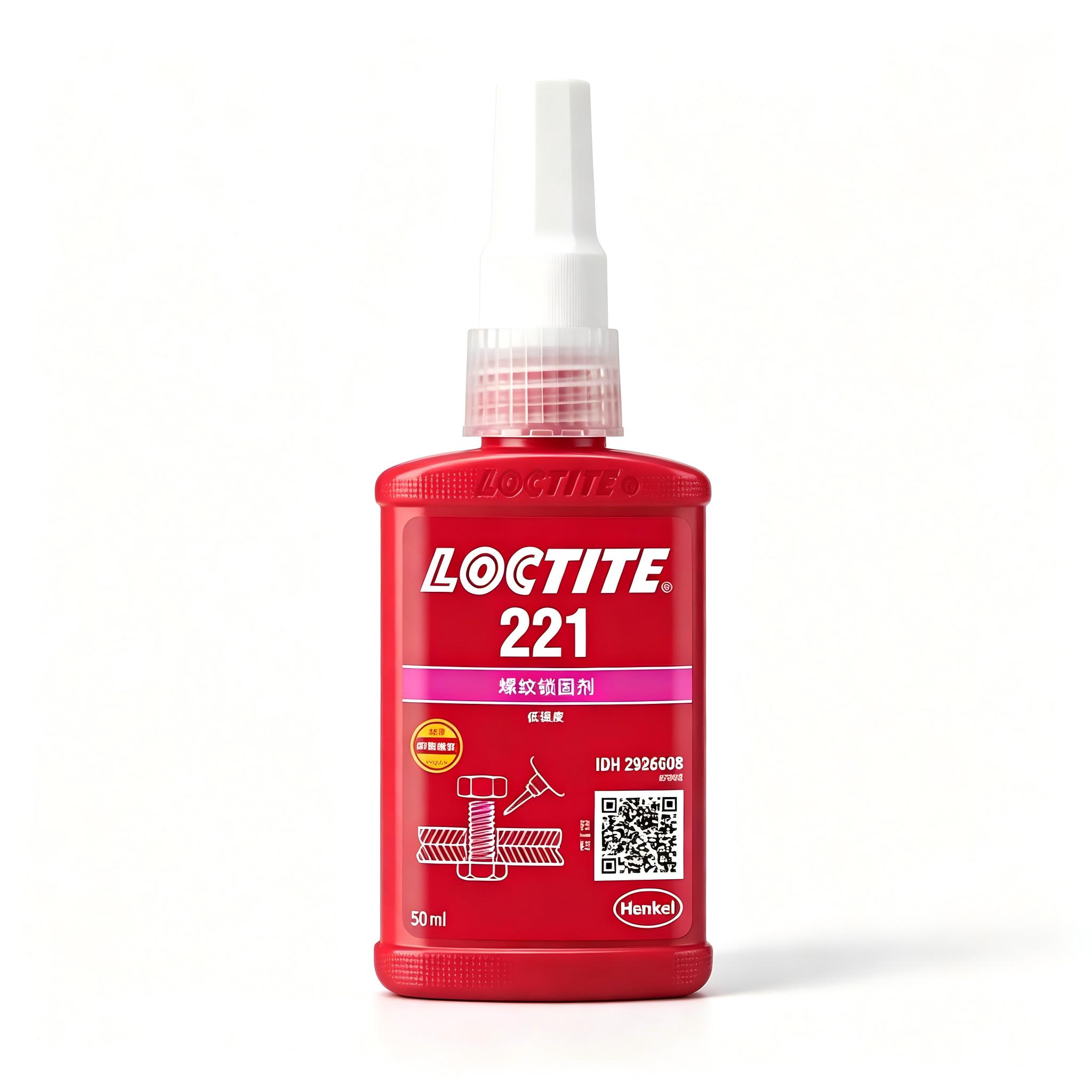 乐泰LOCTITE 221 低强度小规格螺纹锁固剂，仪表紧固件适用 西安咸阳汉中延安现货