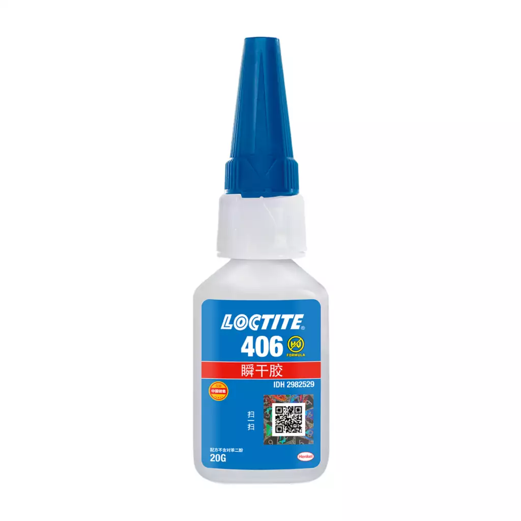 乐泰LOCTITE 406 低粘度快干型，塑料、橡胶表面快速定位粘接 西安咸阳汉中延安现货