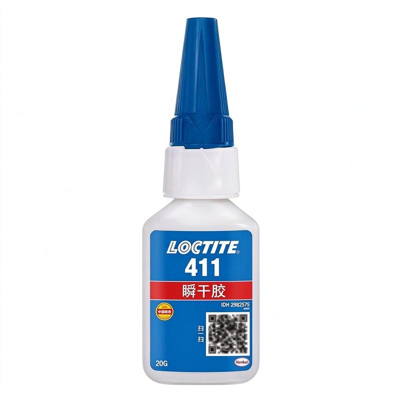 乐泰LOCTITE 411 增韧型瞬干胶，橡胶与弹性体粘接耐剥离 西安咸阳汉中延安现货