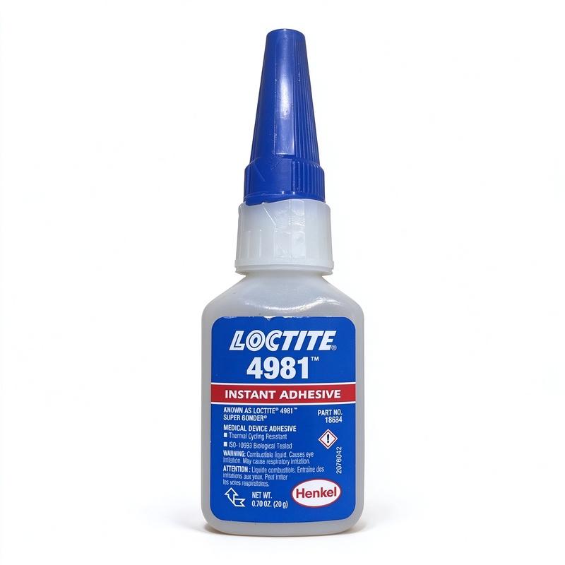 乐泰LOCTITE 4981 耐高温工业瞬干胶，高温工况长寿命固定 西安咸阳汉中延安现货