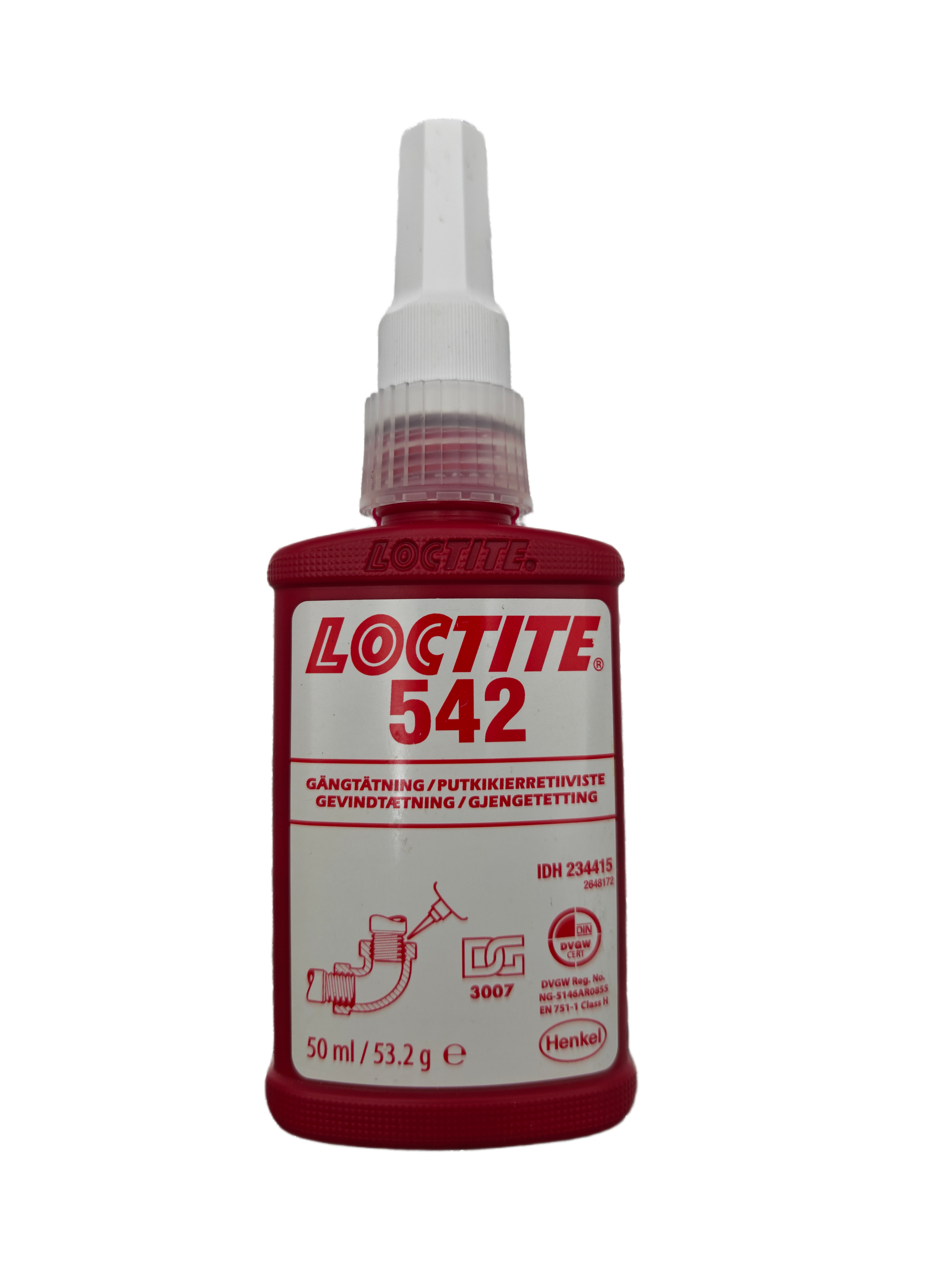 乐泰LOCTITE 542 通用金属管螺纹密封胶，替代生料带 西安咸阳汉中延安现货
